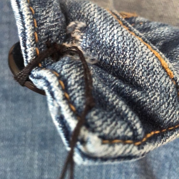 Women’s Lane Bryant denim blue jeans plus size patchwork capri pants - Picture 9 of 16